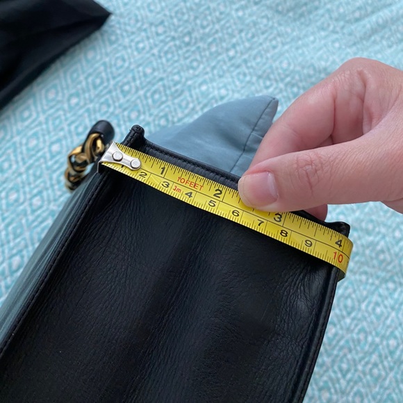 💓Sold💓Chain Large Shoulder Tote Bag Black - Picture 12 of 16